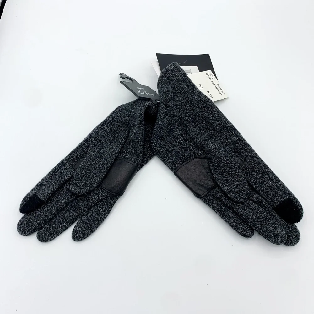Echo Charcoal Gray Fleece Touchscreen Compatible Gloves